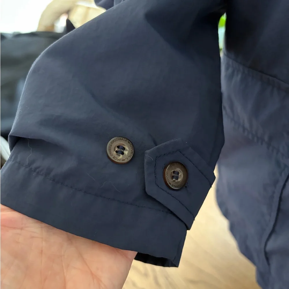 Jack O'neill Navy Blue Windbreaker Hoodie Jacket XL